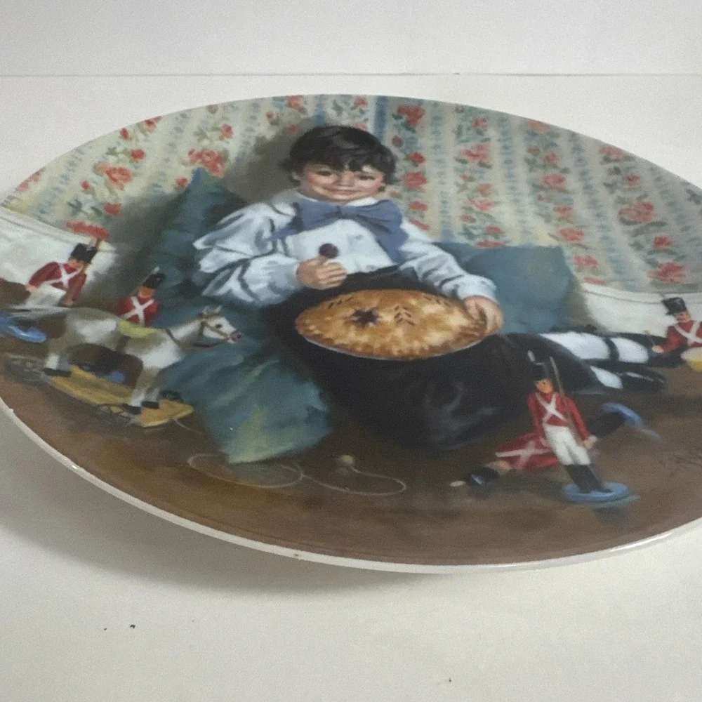 Vintage Collector Plate John McClelland Mother‎ Goose Little Jack Horner